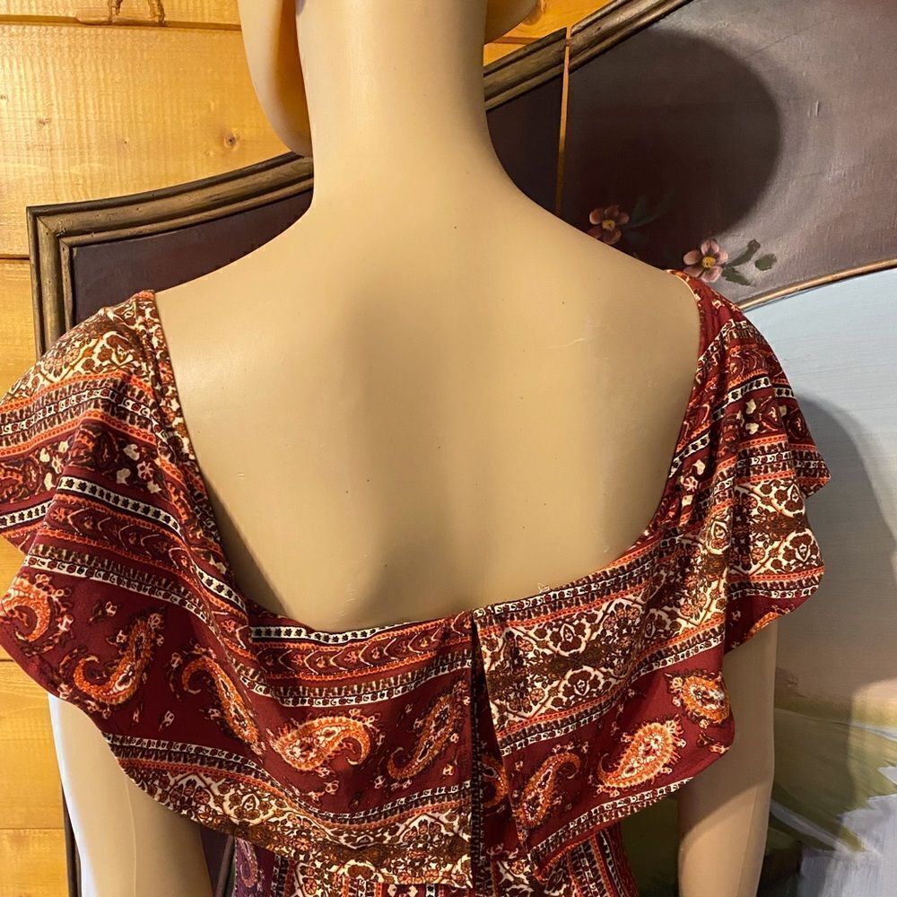 Whisper Dark Red Jumpsuit Size M NWOT - Picture 6 of 6